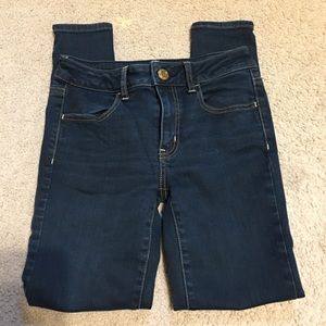 Dark blue jean skinny from American eagle